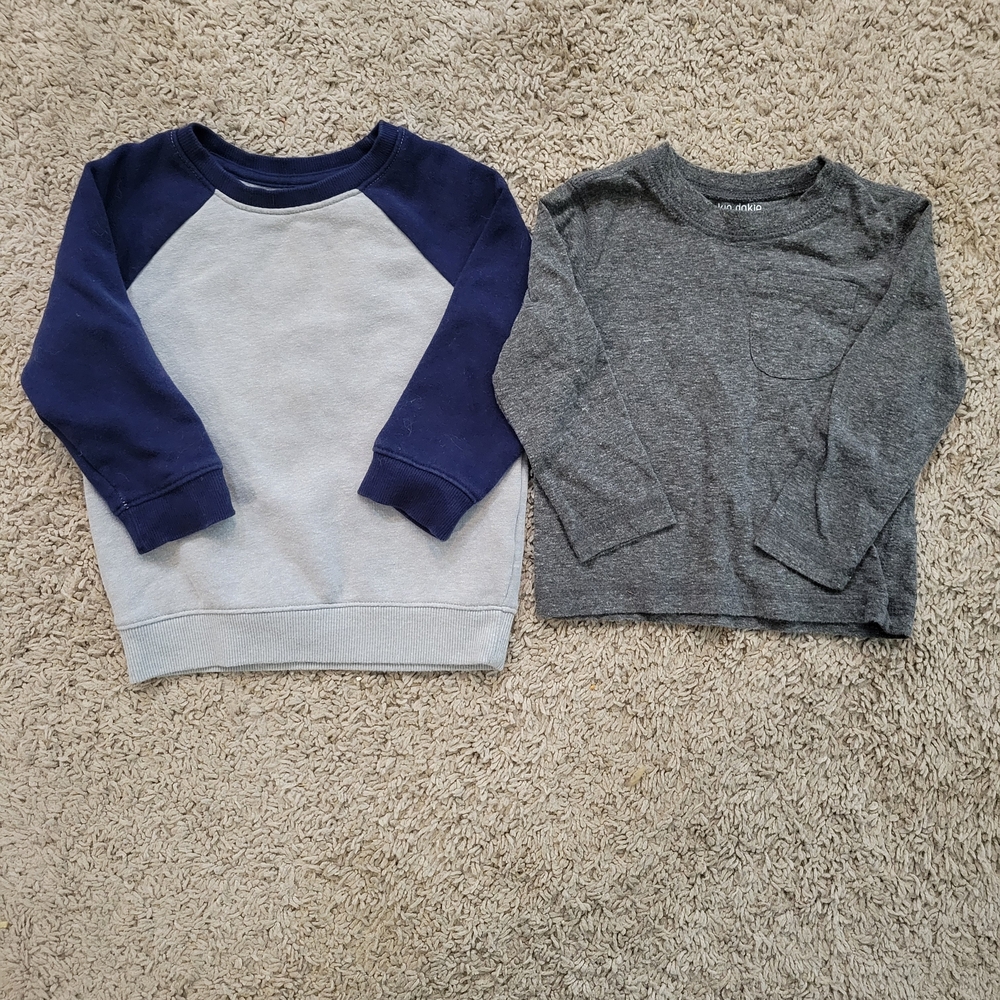 Cat & Jack Navy and Gray Sweatshirts